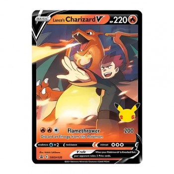 Pokemon Sword & Shield: Celebrations Lance's Charizard V Big Tin rinkinys (anglų k.)
